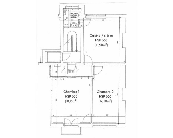 Plan de l'appartement