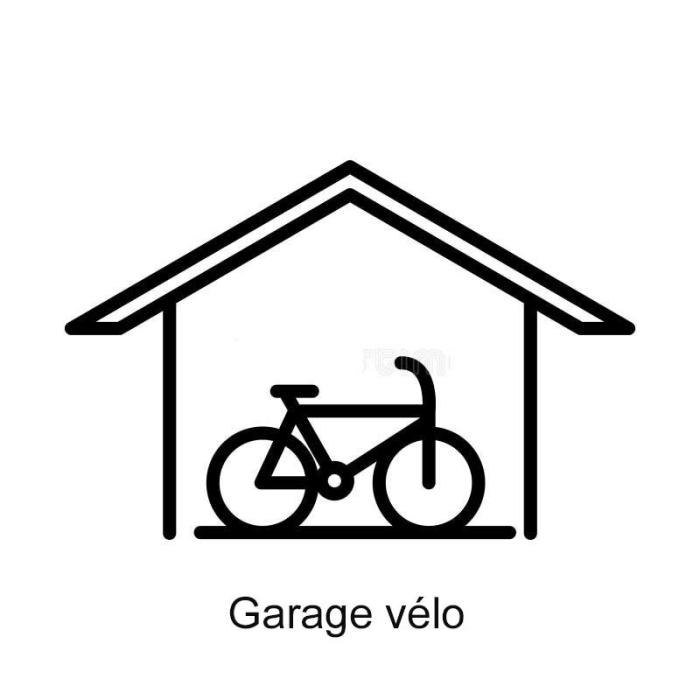 Un garage fermé pour vélo est à disposition sans supplément