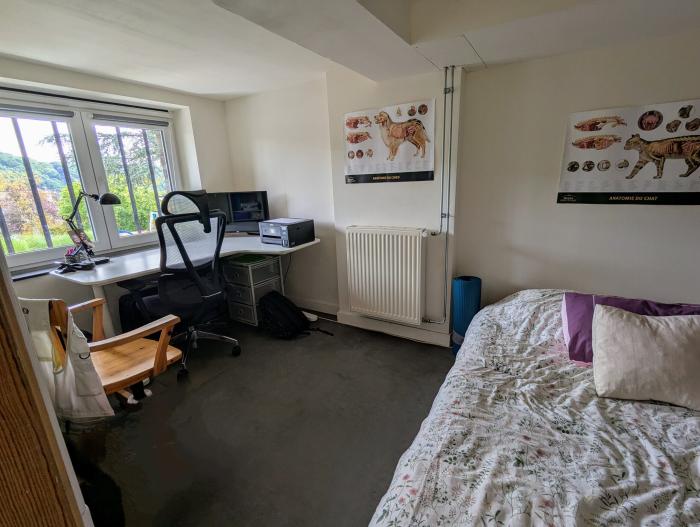 Chambre avec bureau