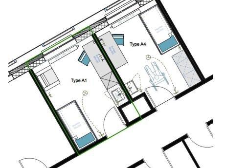 Chambre en résidence