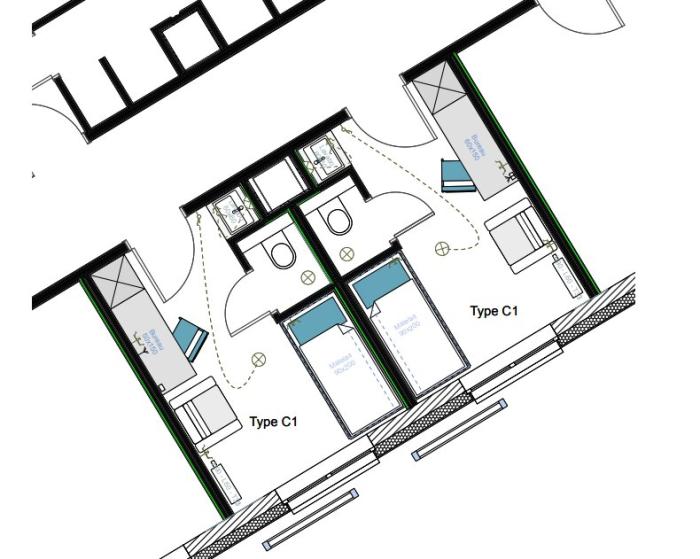 Chambre en résidence