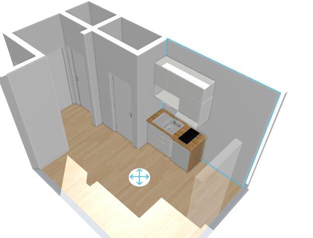 Studio 17 m² à Liège Botanique / rue Saint-Gilles / Jonfosse