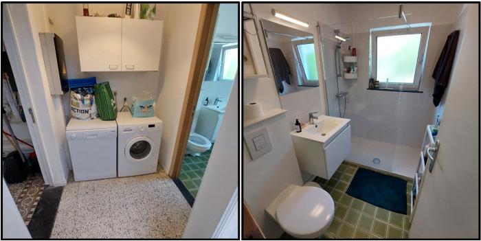 Buanderie + salle de bain 1