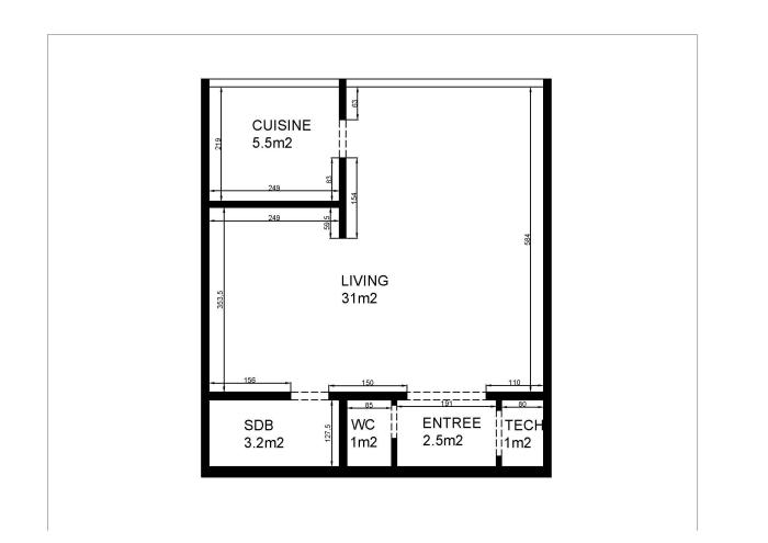 Studio 50 m² in Luik