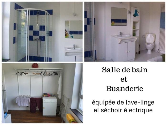 Salle de bain et buanderie