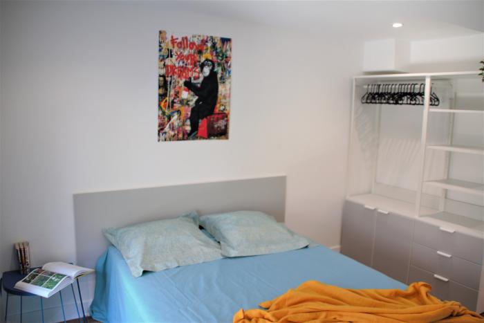chambre séparée, lit double