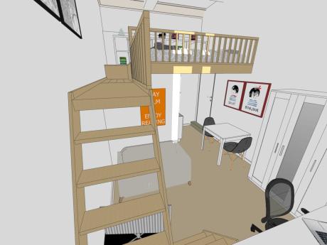 单人间 24 m² 在 Liege Fragnée / Val Benoît