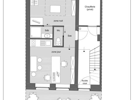 单人间 26 m² 在 Liege