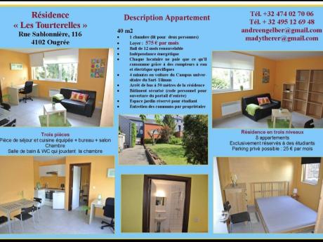 Appartement 50 m² in Omgeving Luik